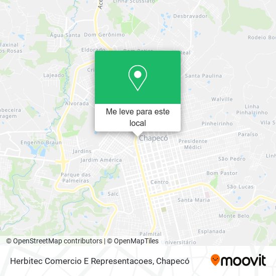 Herbitec Comercio E Representacoes mapa