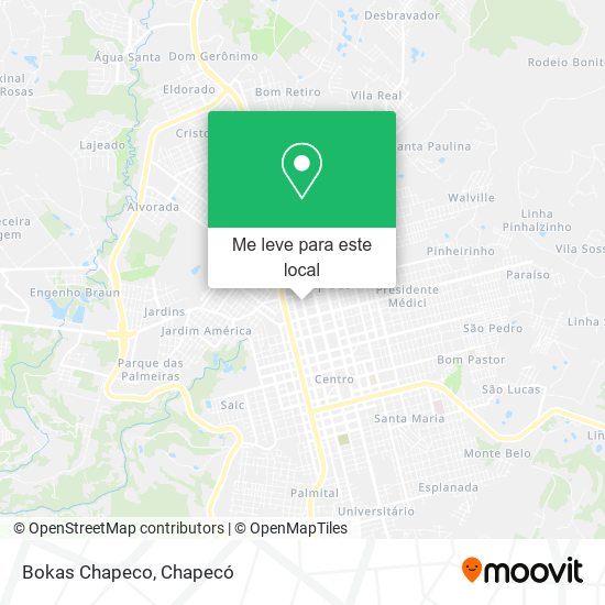 Bokas Chapeco mapa