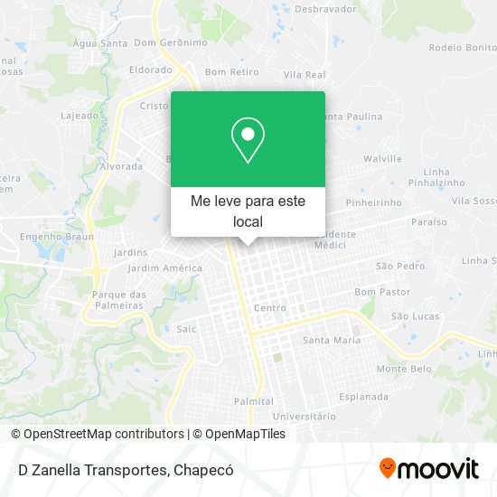 D Zanella Transportes mapa