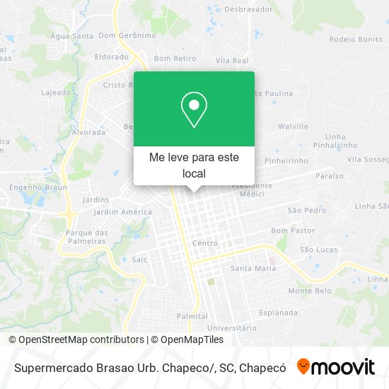 Supermercado Brasao Urb. Chapeco / , SC mapa