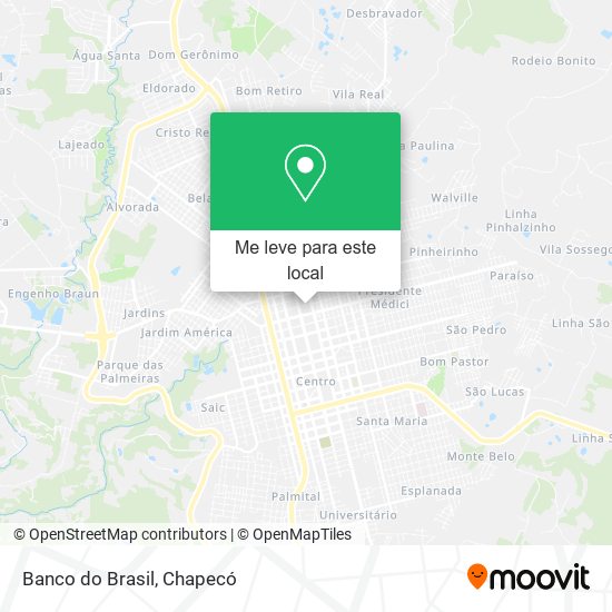 Banco do Brasil mapa