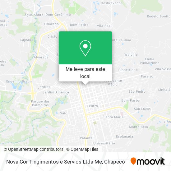 Nova Cor Tingimentos e Servios Ltda Me mapa