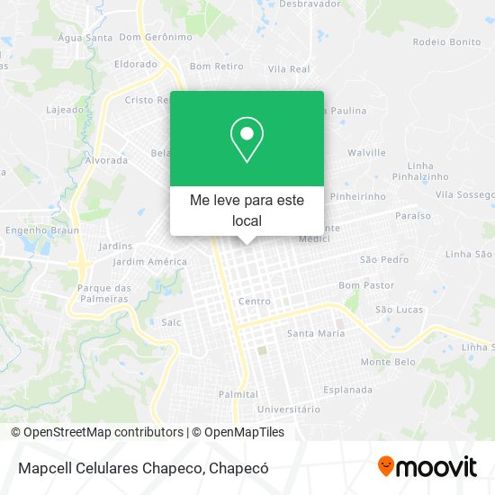 Mapcell Celulares Chapeco mapa