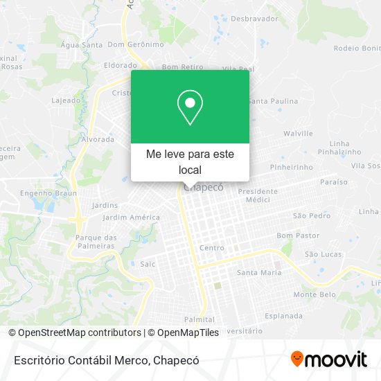 Escritório Contábil Merco mapa