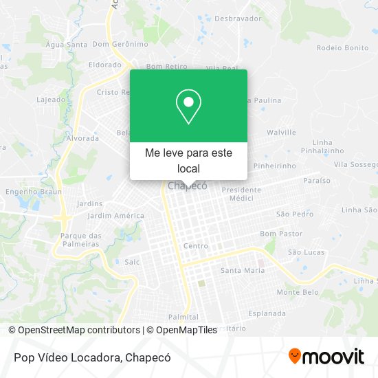 Pop Vídeo Locadora mapa