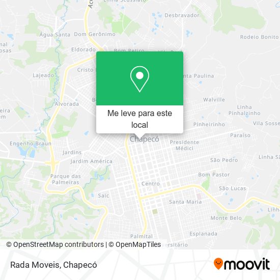 Rada Moveis mapa