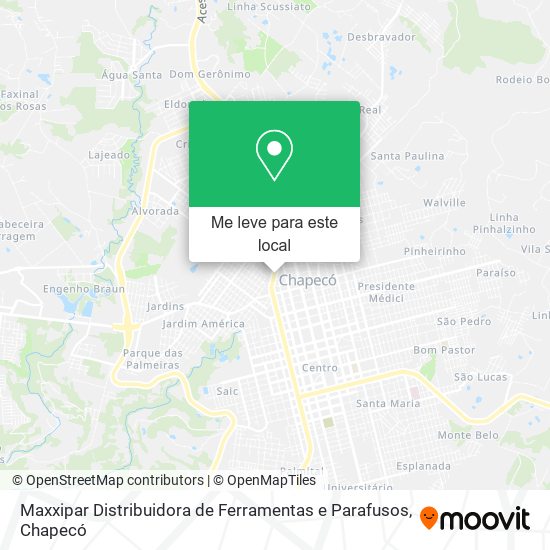 Maxxipar Distribuidora de Ferramentas e Parafusos mapa