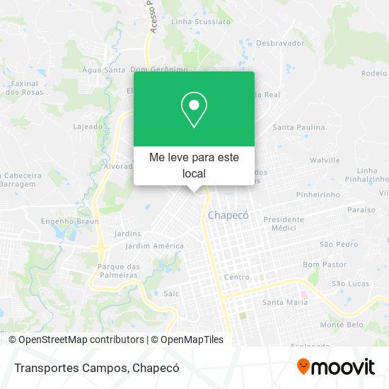 Transportes Campos mapa