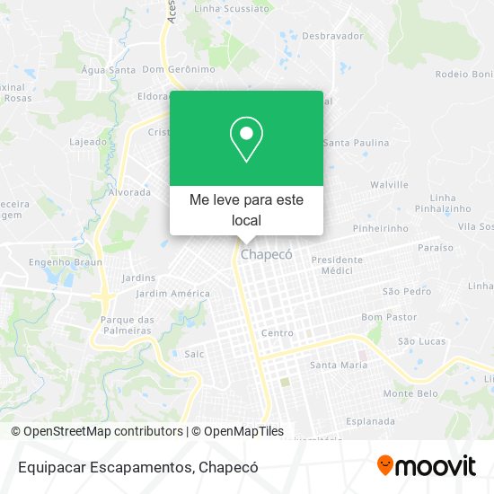 Equipacar Escapamentos mapa