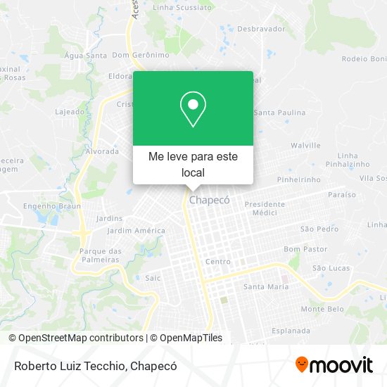 Roberto Luiz Tecchio mapa