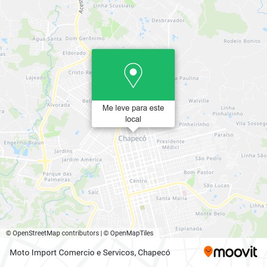 Moto Import Comercio e Servicos mapa