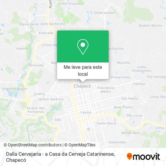 Dalla Cervejaria - a Casa da Cerveja Catarinense mapa