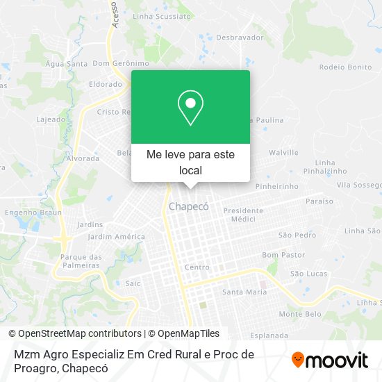 Mzm Agro Especializ Em Cred Rural e Proc de Proagro mapa