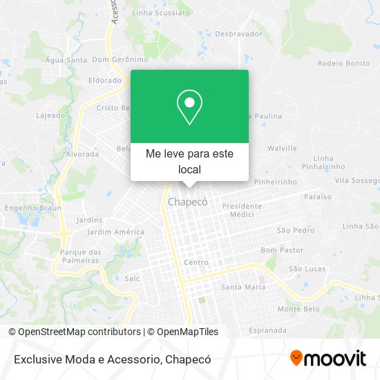 Exclusive Moda e Acessorio mapa