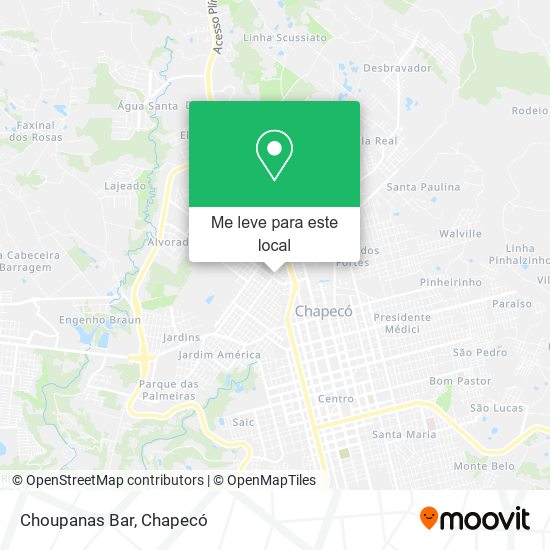 Choupanas Bar mapa