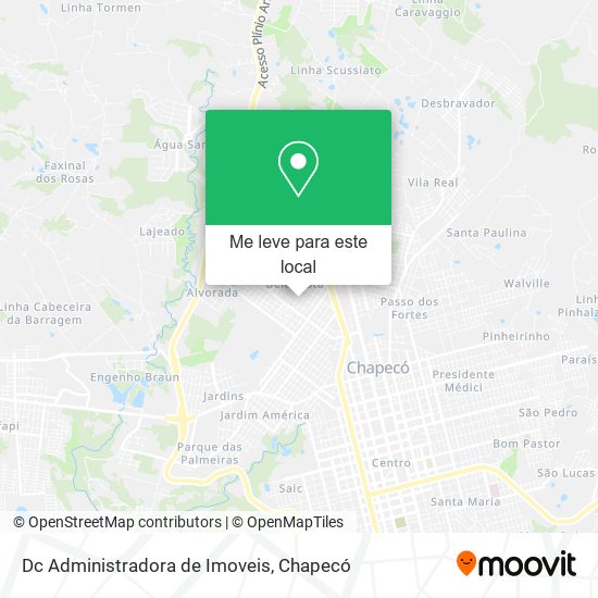 Dc Administradora de Imoveis mapa