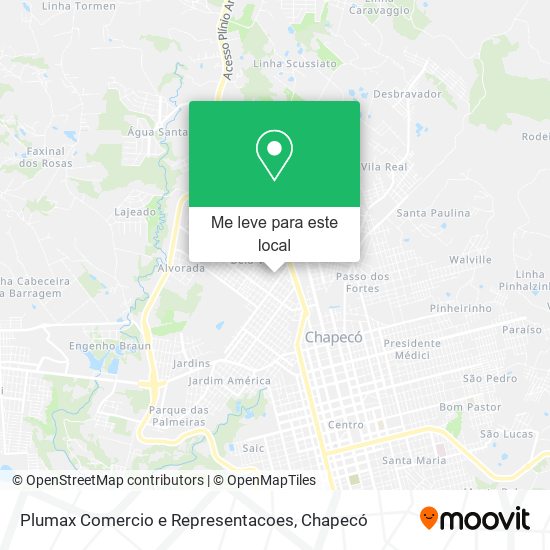 Plumax Comercio e Representacoes mapa