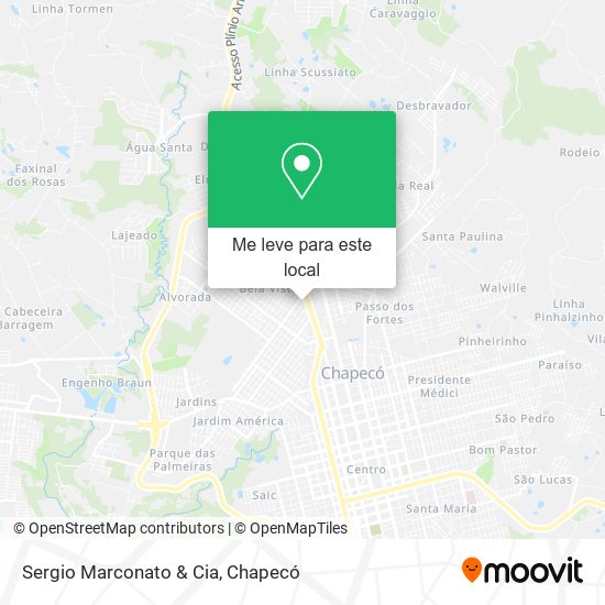 Sergio Marconato & Cia mapa