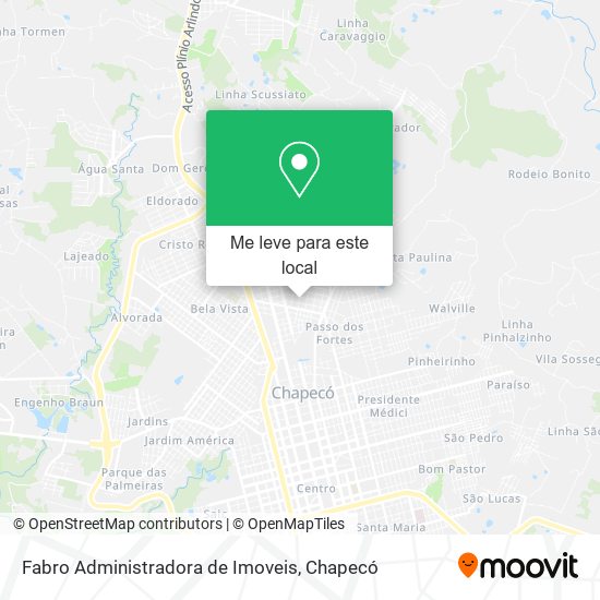 Fabro Administradora de Imoveis mapa