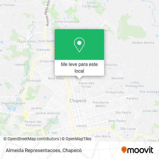 Almeida Representacoes mapa