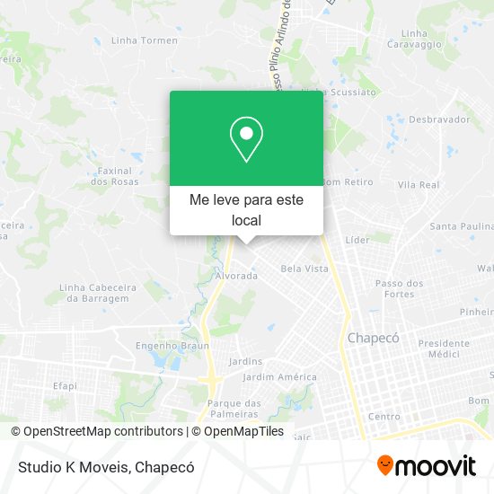 Studio K Moveis mapa