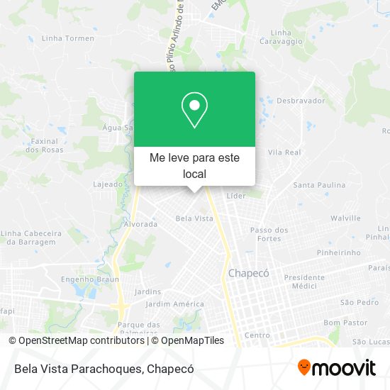 Bela Vista Parachoques mapa