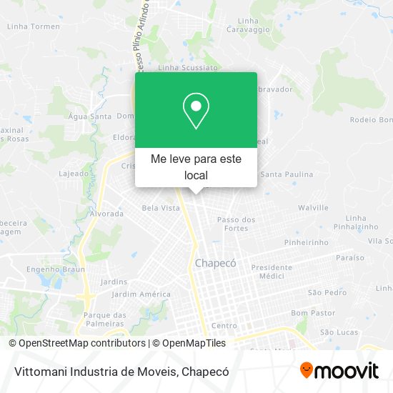 Vittomani Industria de Moveis mapa