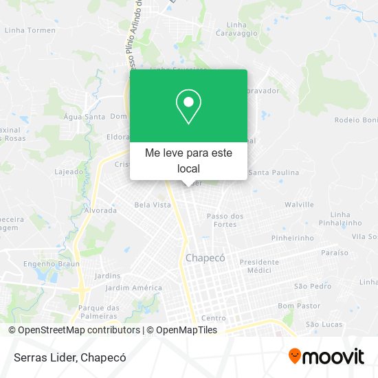 Serras Lider mapa