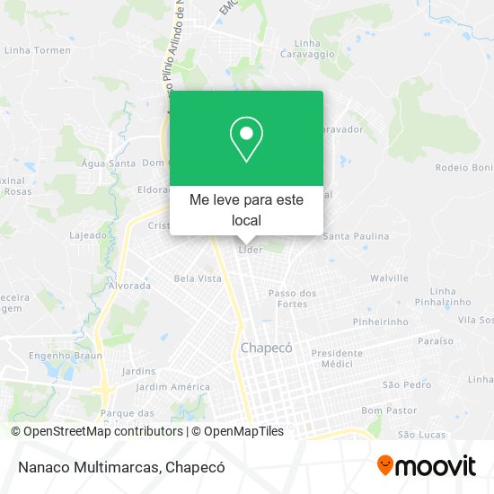 Nanaco Multimarcas mapa