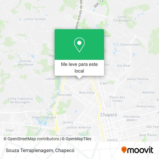 Souza Terraplenagem mapa