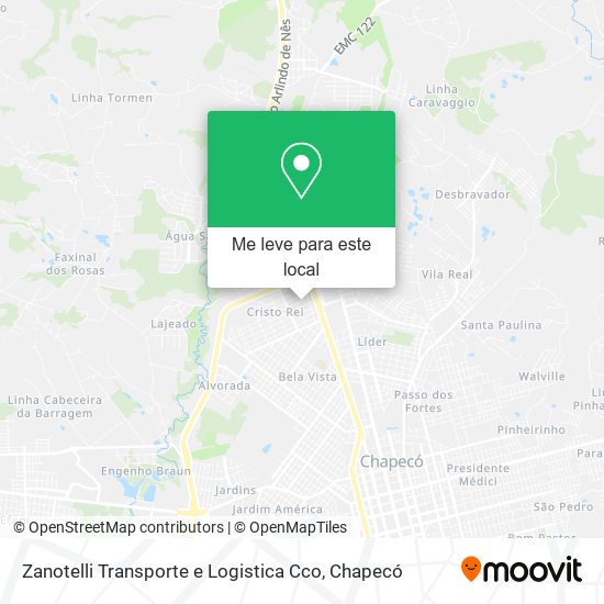 Zanotelli Transporte e Logistica Cco mapa