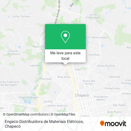 Engeco Distribuidora de Materiais Elétricos mapa