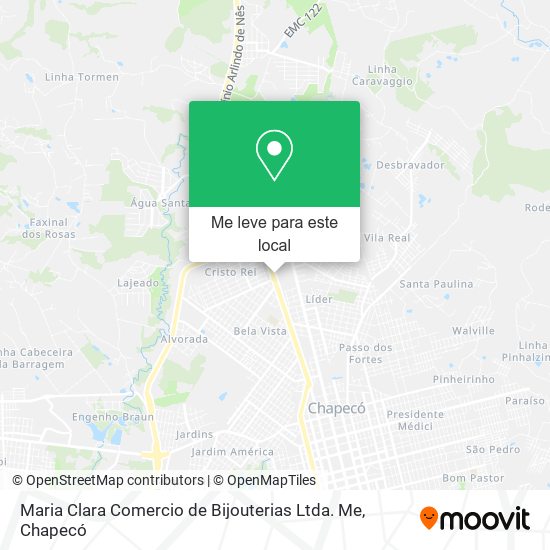 Maria Clara Comercio de Bijouterias Ltda. Me mapa