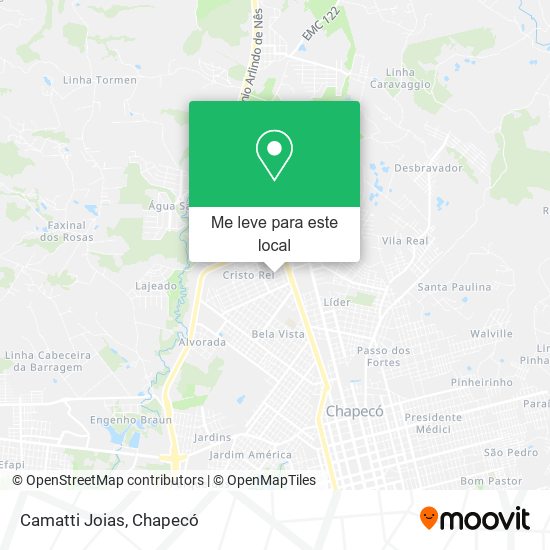 Camatti Joias mapa