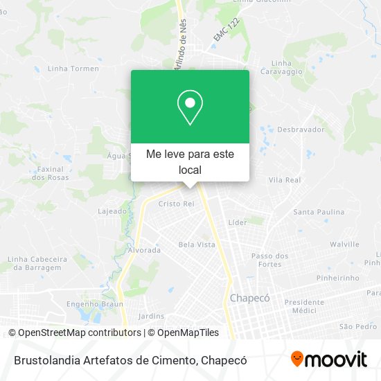 Brustolandia Artefatos de Cimento mapa