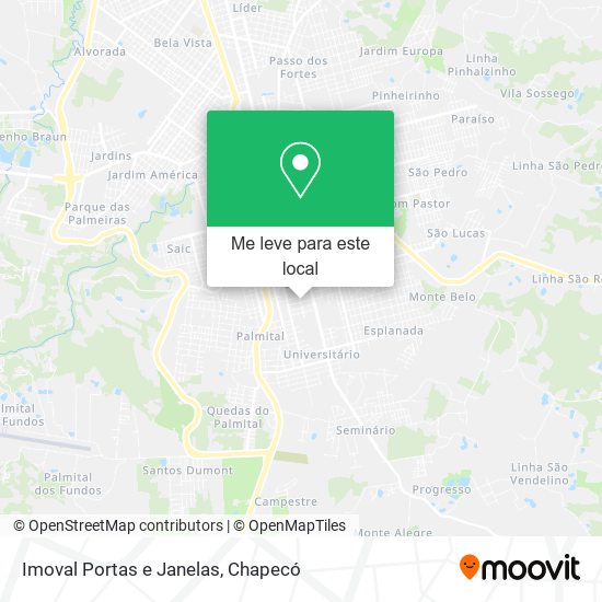 Imoval Portas e Janelas mapa