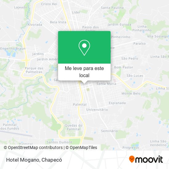 Hotel Mogano mapa