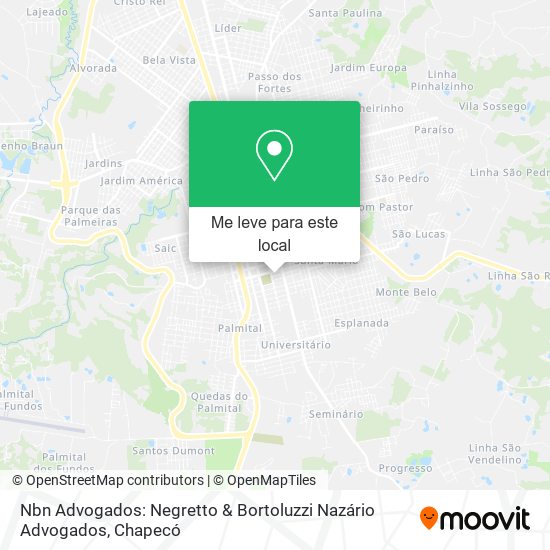 Nbn Advogados: Negretto & Bortoluzzi Nazário Advogados mapa