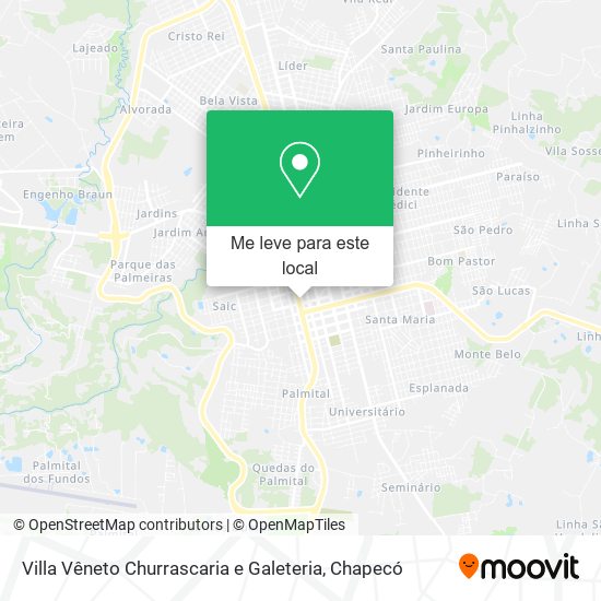 Villa Vêneto Churrascaria e Galeteria mapa