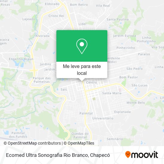 Ecomed Ultra Sonografia Rio Branco mapa