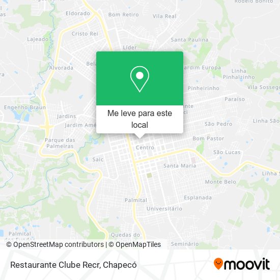 Restaurante Clube Recr mapa
