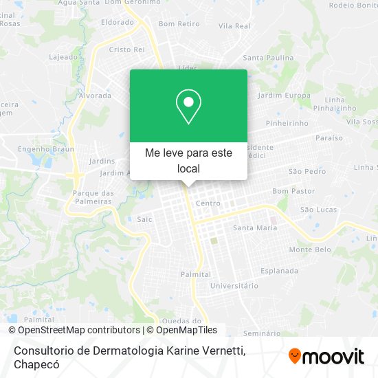Consultorio de Dermatologia Karine Vernetti mapa