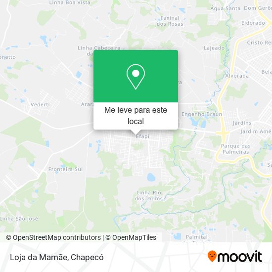 Loja da Mamãe mapa