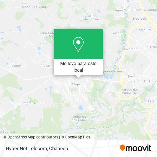 Hyper Net Telecom mapa