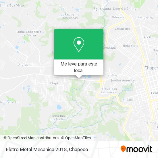 Eletro Metal Mecânica 2018 mapa