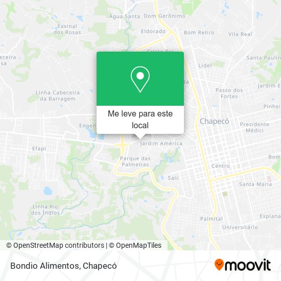 Bondio Alimentos mapa