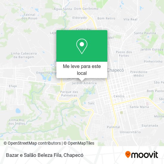 Bazar e Salão Beleza Fila mapa