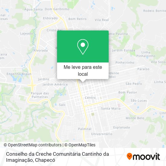 Conselho da Creche Comunitária Cantinho da Imaginação mapa