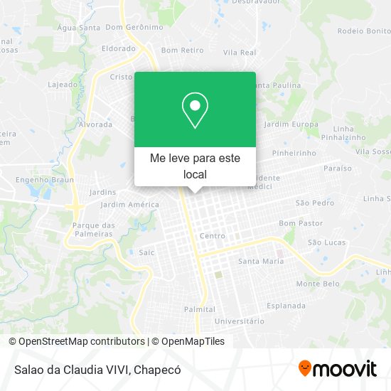 Salao da Claudia VIVI mapa