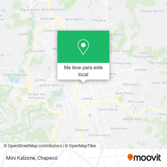 Mini Kalzone mapa